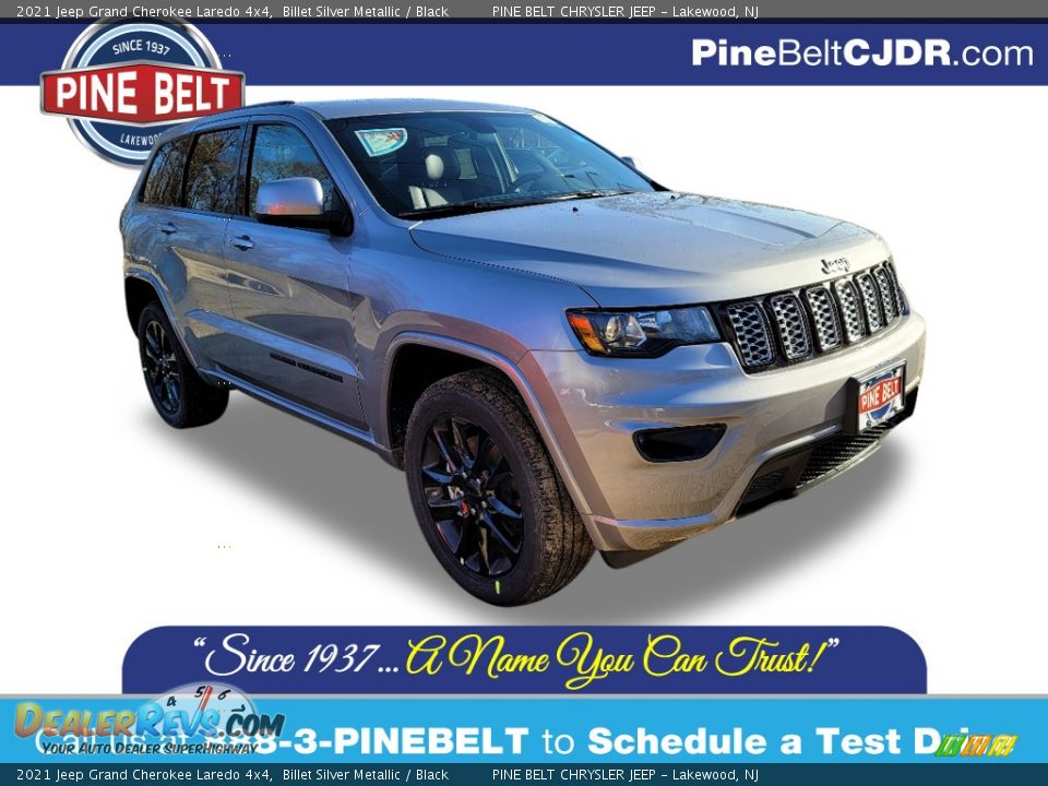 2021 Jeep Grand Cherokee Laredo 4x4 Billet Silver Metallic / Black Photo #1