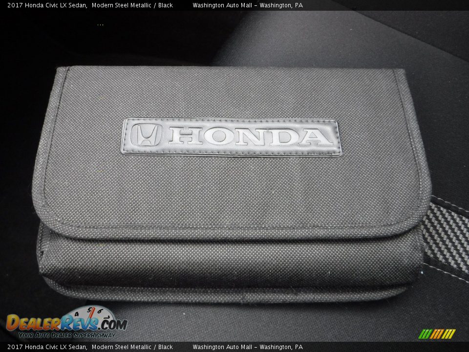 2017 Honda Civic LX Sedan Modern Steel Metallic / Black Photo #23
