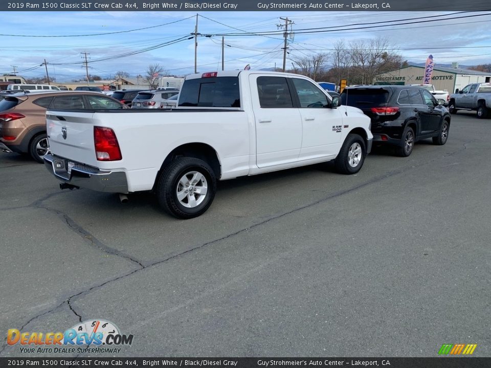 2019 Ram 1500 Classic SLT Crew Cab 4x4 Bright White / Black/Diesel Gray Photo #6