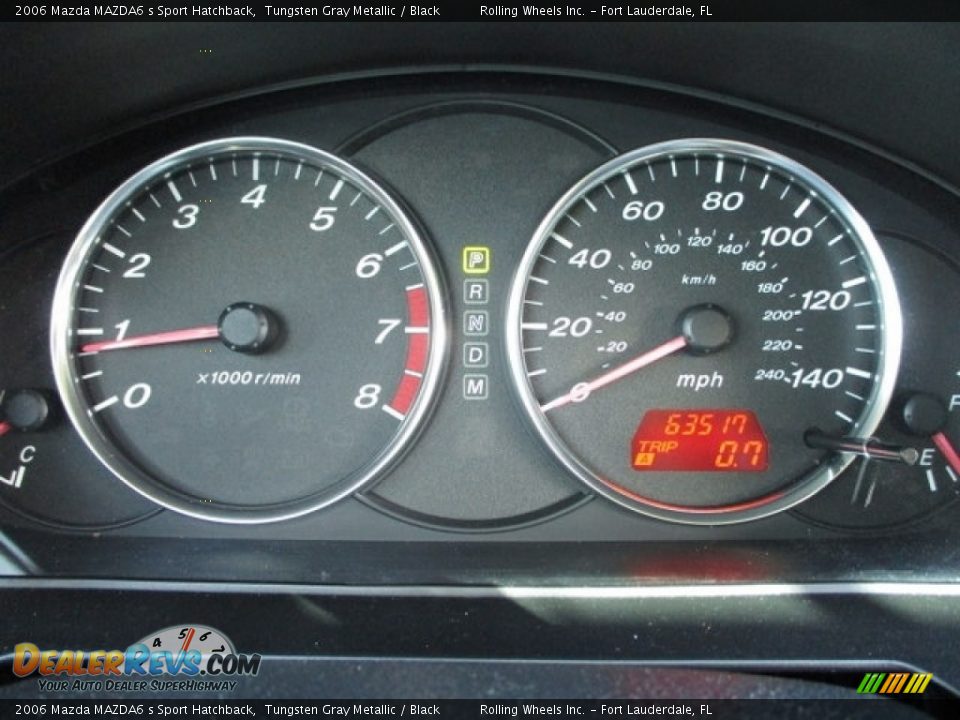 2006 Mazda MAZDA6 s Sport Hatchback Gauges Photo #32