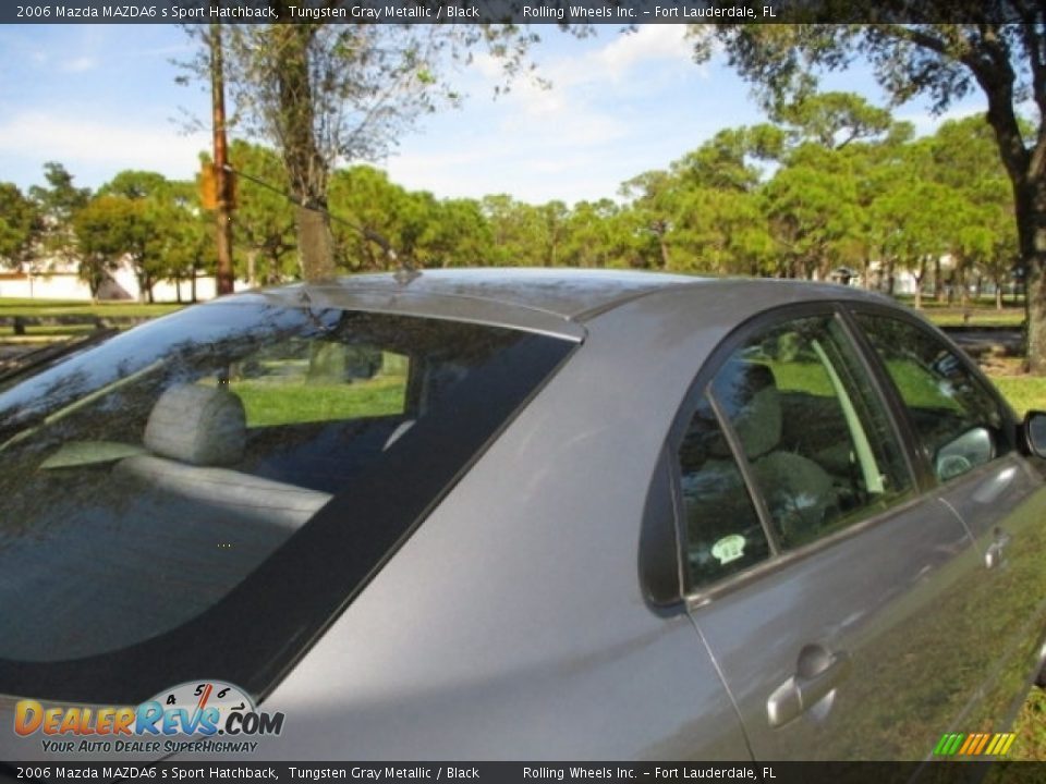 2006 Mazda MAZDA6 s Sport Hatchback Tungsten Gray Metallic / Black Photo #35