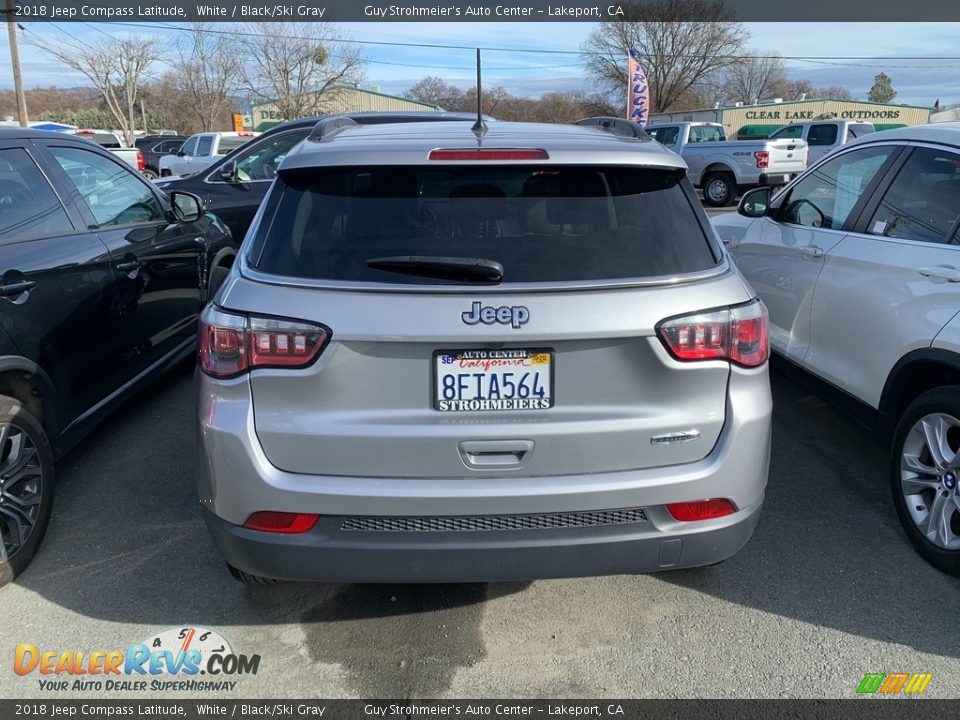 2018 Jeep Compass Latitude White / Black/Ski Gray Photo #4