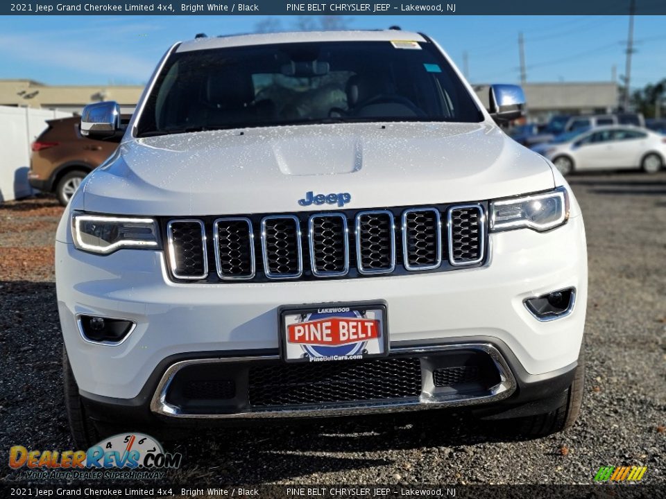 2021 Jeep Grand Cherokee Limited 4x4 Bright White / Black Photo #3