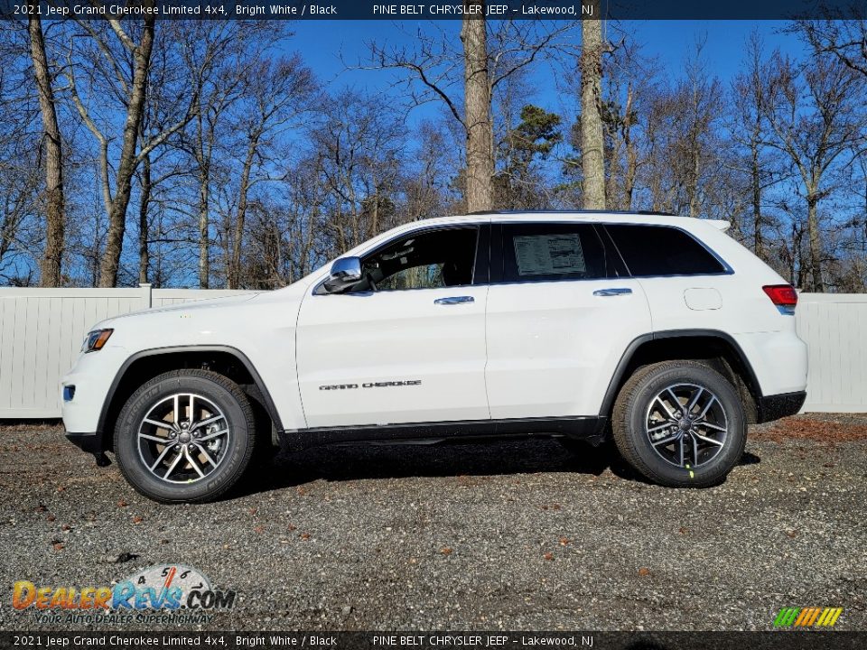 2021 Jeep Grand Cherokee Limited 4x4 Bright White / Black Photo #4
