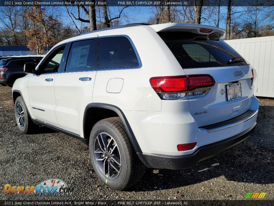 2021 Jeep Grand Cherokee Limited 4x4 Bright White / Black Photo #6