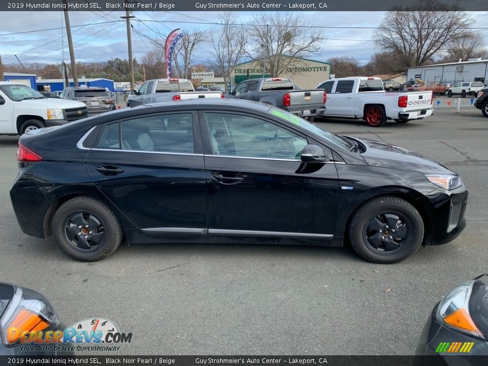 2019 Hyundai Ioniq Hybrid SEL Black Noir Pearl / Beige Photo #3