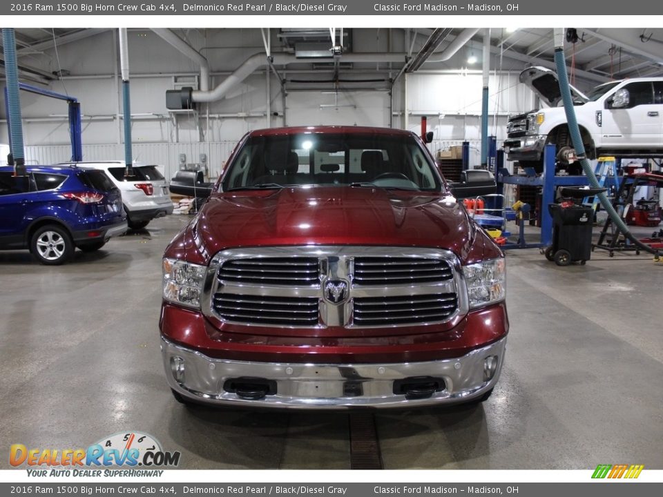 2016 Ram 1500 Big Horn Crew Cab 4x4 Delmonico Red Pearl / Black/Diesel Gray Photo #2