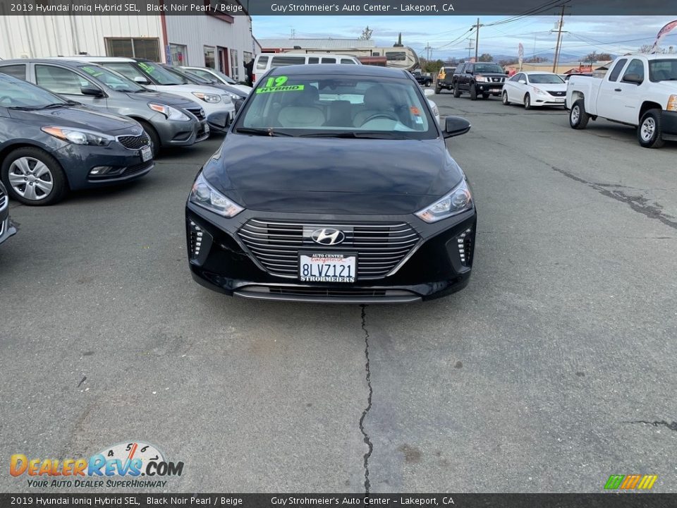 2019 Hyundai Ioniq Hybrid SEL Black Noir Pearl / Beige Photo #4