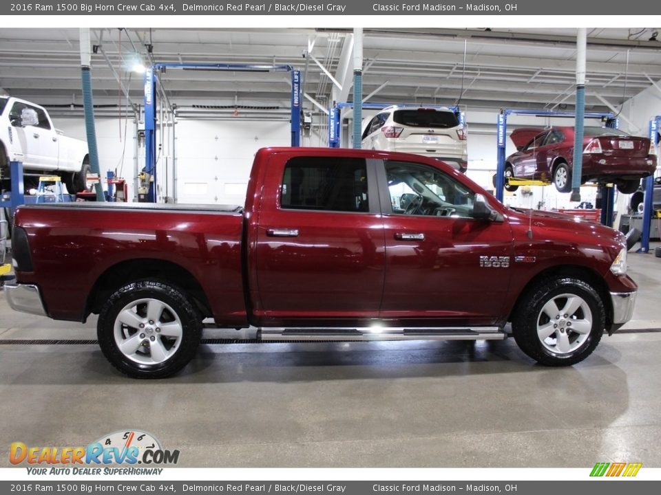 Delmonico Red Pearl 2016 Ram 1500 Big Horn Crew Cab 4x4 Photo #4