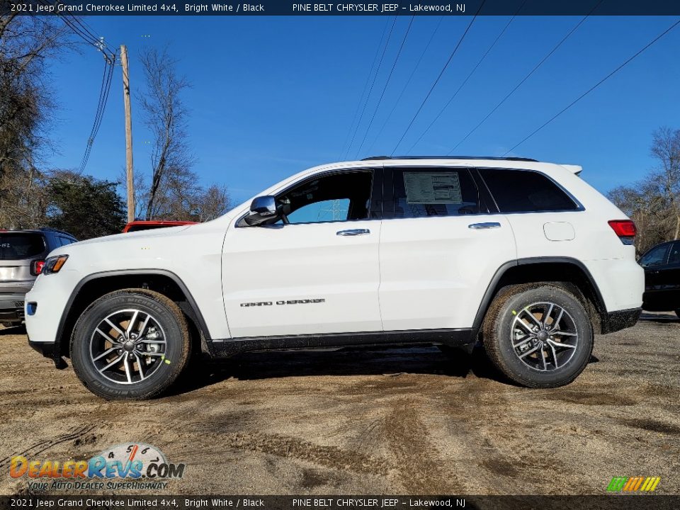 2021 Jeep Grand Cherokee Limited 4x4 Bright White / Black Photo #4