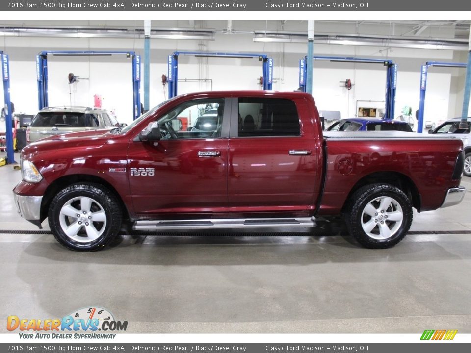 Delmonico Red Pearl 2016 Ram 1500 Big Horn Crew Cab 4x4 Photo #8