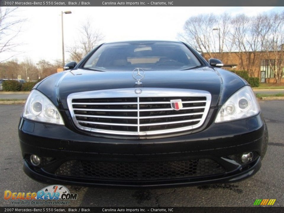 2007 Mercedes-Benz S 550 Sedan Black / Black Photo #4