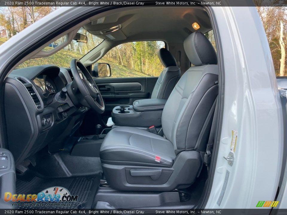 Black/Diesel Gray Interior - 2020 Ram 2500 Tradesman Regular Cab 4x4 Photo #11