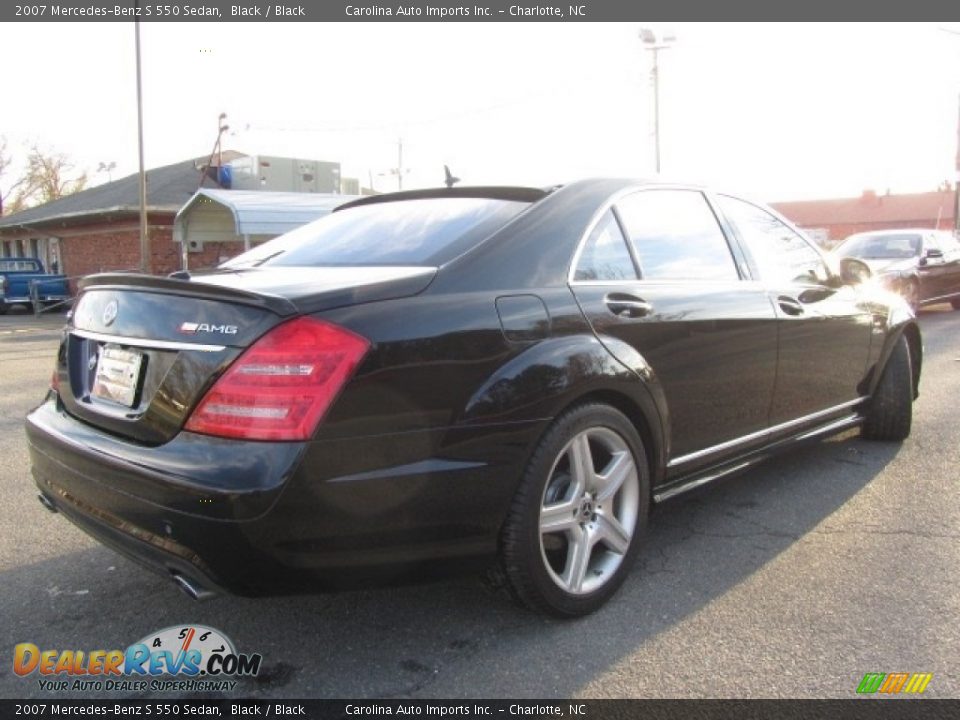 2007 Mercedes-Benz S 550 Sedan Black / Black Photo #10