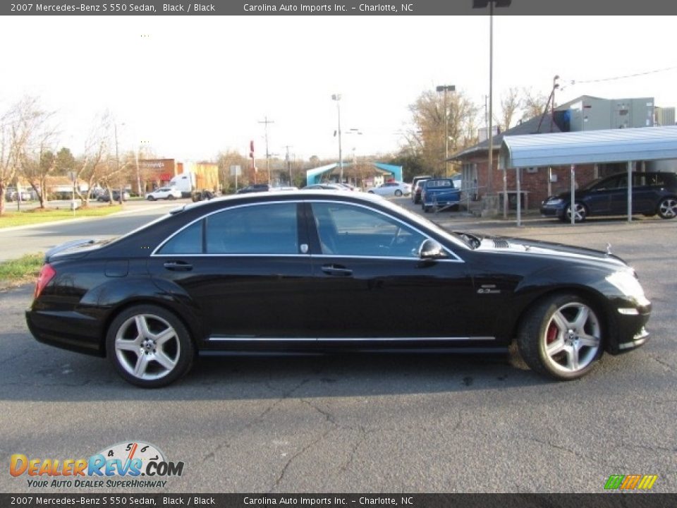 2007 Mercedes-Benz S 550 Sedan Black / Black Photo #11