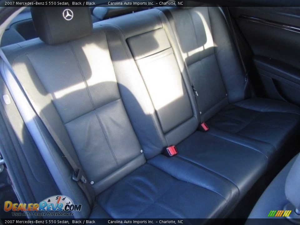 2007 Mercedes-Benz S 550 Sedan Black / Black Photo #25