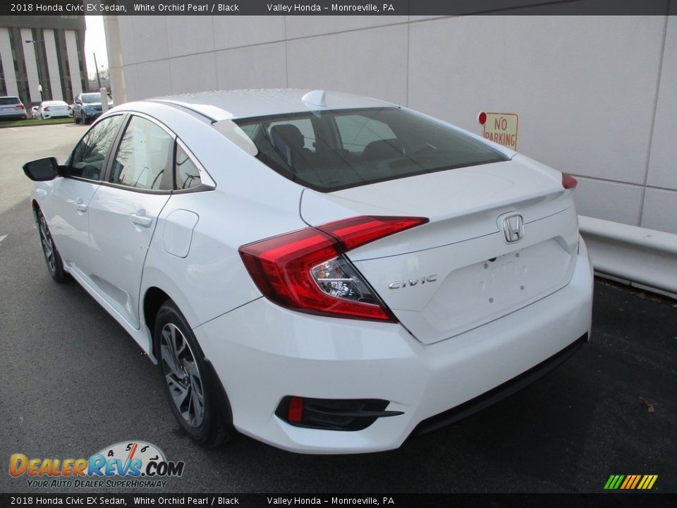 2018 Honda Civic EX Sedan White Orchid Pearl / Black Photo #3