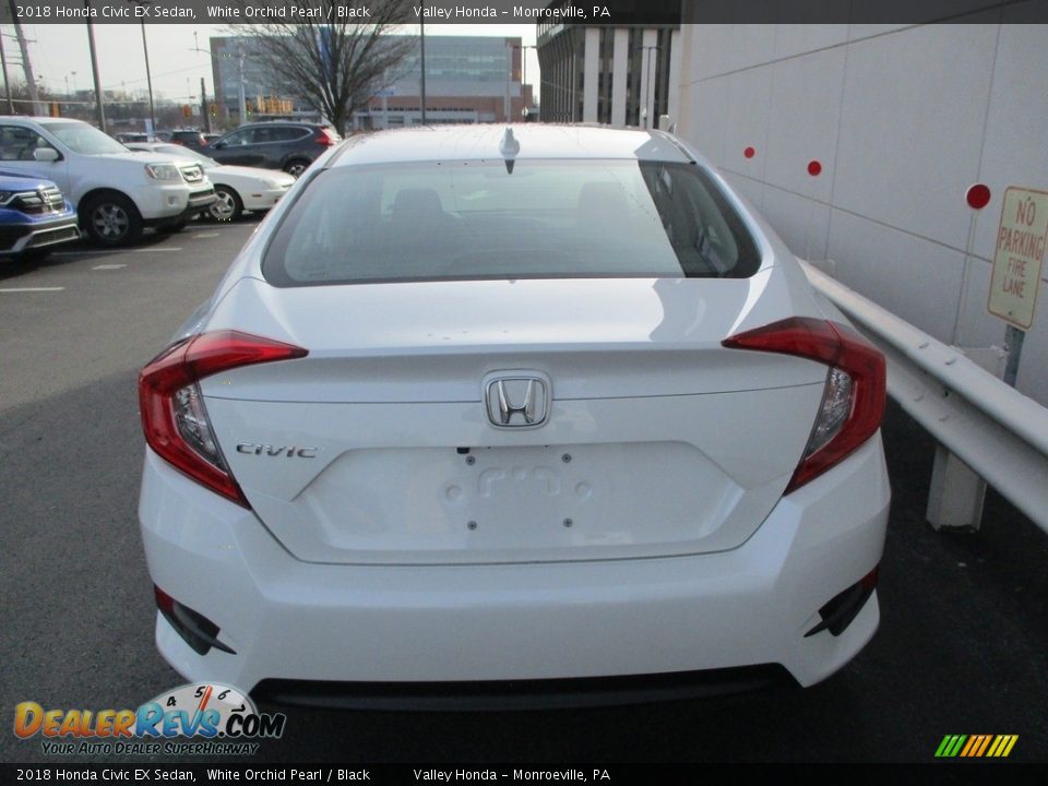 2018 Honda Civic EX Sedan White Orchid Pearl / Black Photo #4