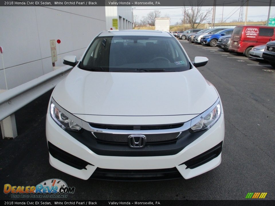 2018 Honda Civic EX Sedan White Orchid Pearl / Black Photo #8