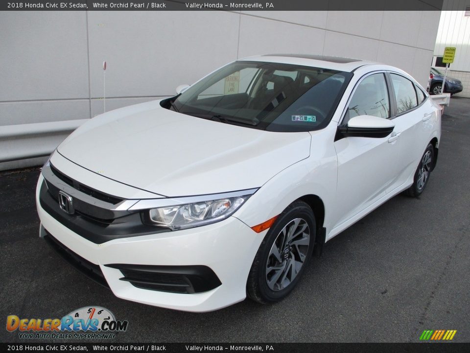 2018 Honda Civic EX Sedan White Orchid Pearl / Black Photo #9