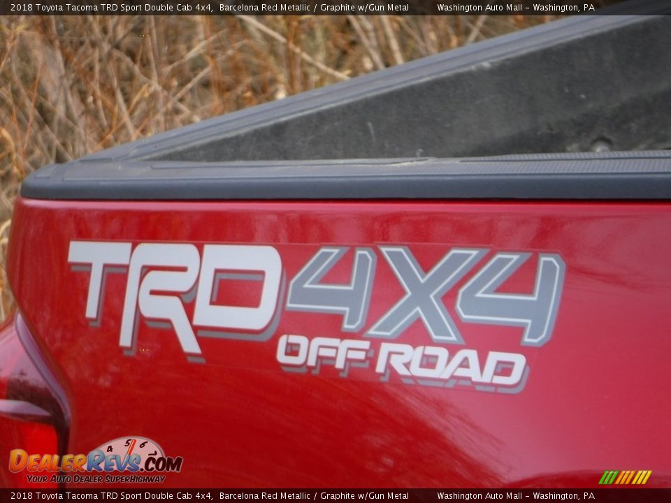 2018 Toyota Tacoma TRD Sport Double Cab 4x4 Barcelona Red Metallic / Graphite w/Gun Metal Photo #3