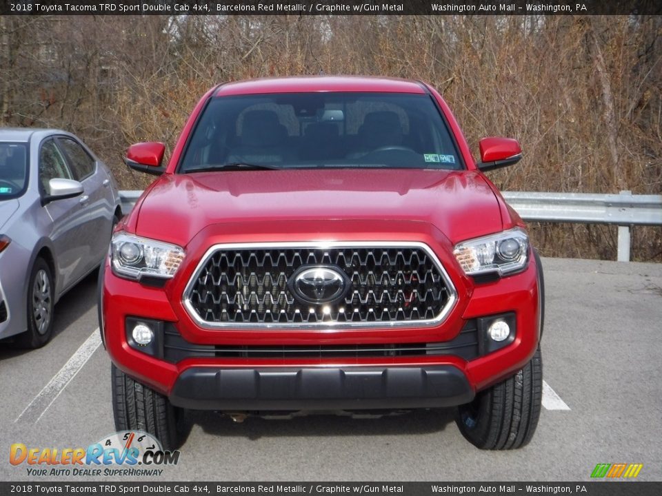 2018 Toyota Tacoma TRD Sport Double Cab 4x4 Barcelona Red Metallic / Graphite w/Gun Metal Photo #4