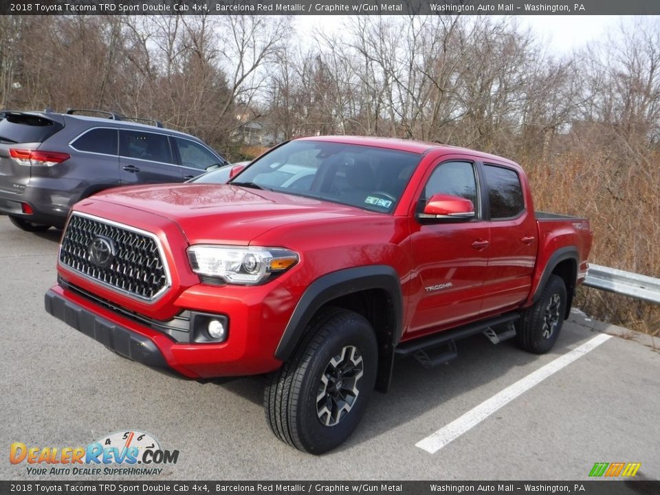 2018 Toyota Tacoma TRD Sport Double Cab 4x4 Barcelona Red Metallic / Graphite w/Gun Metal Photo #5