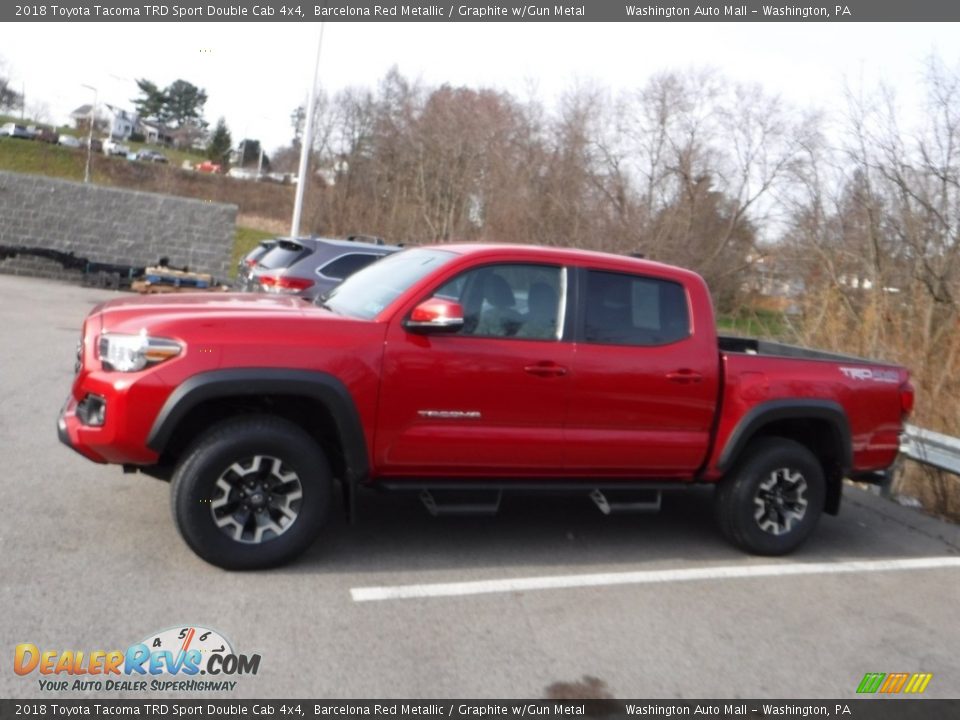 2018 Toyota Tacoma TRD Sport Double Cab 4x4 Barcelona Red Metallic / Graphite w/Gun Metal Photo #6