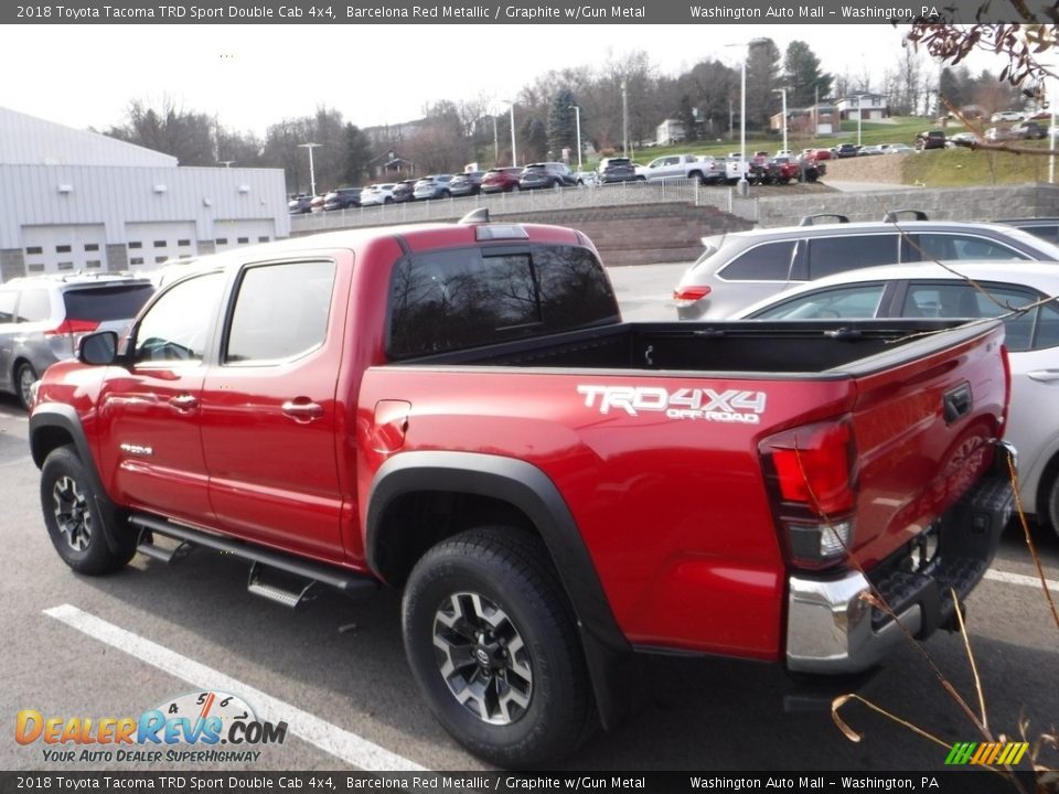 2018 Toyota Tacoma TRD Sport Double Cab 4x4 Barcelona Red Metallic / Graphite w/Gun Metal Photo #7