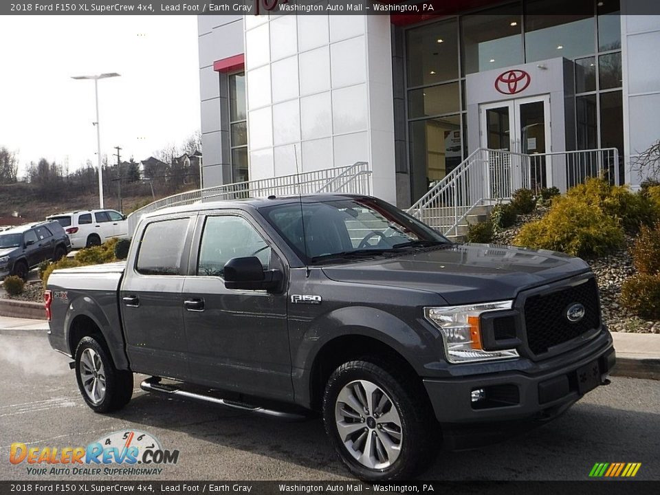 2018 Ford F150 XL SuperCrew 4x4 Lead Foot / Earth Gray Photo #1