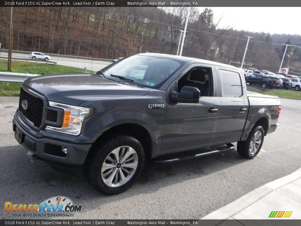 2018 Ford F150 XL SuperCrew 4x4 Lead Foot / Earth Gray Photo #12