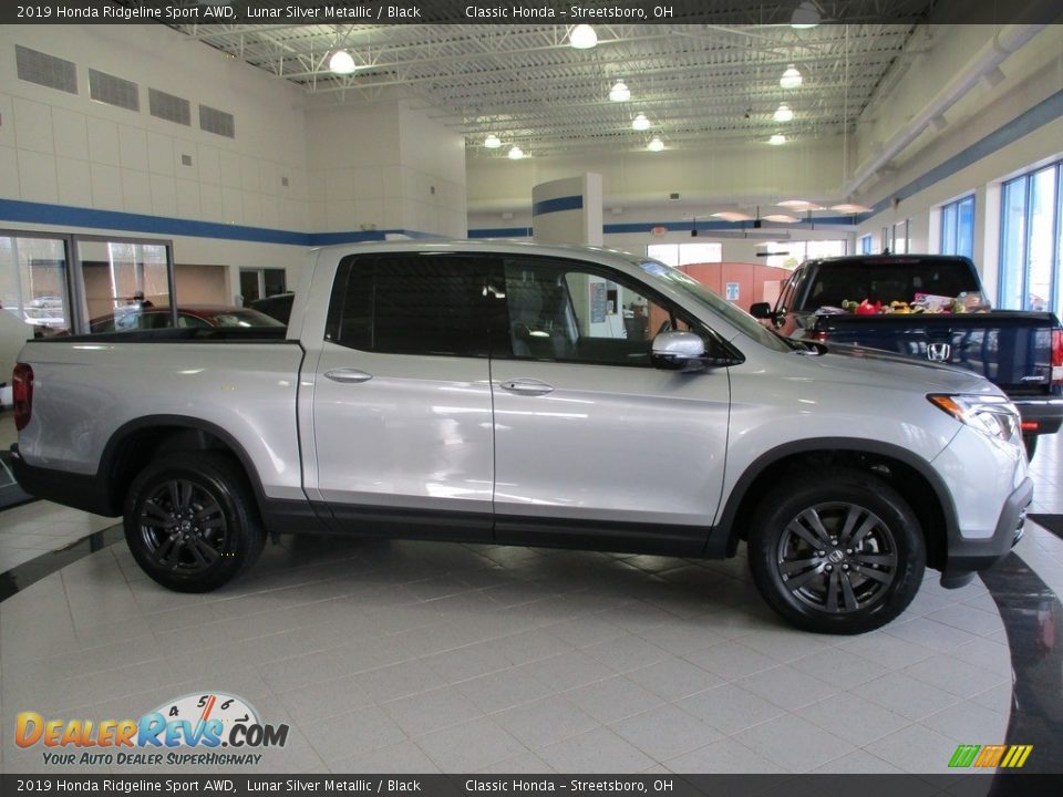 2019 Honda Ridgeline Sport AWD Lunar Silver Metallic / Black Photo #4