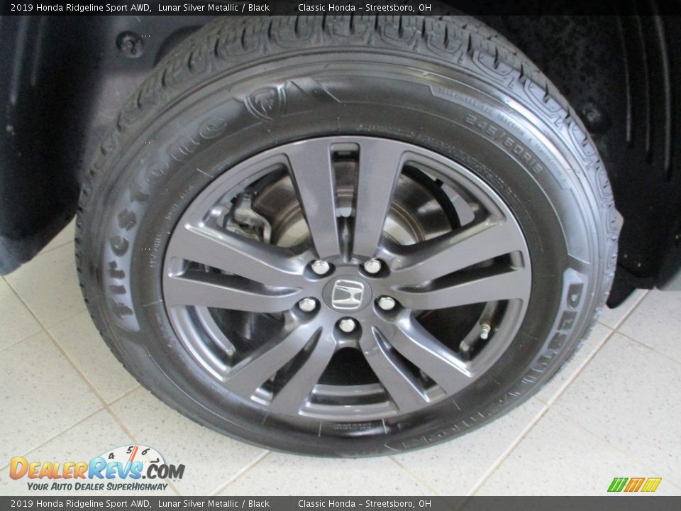 2019 Honda Ridgeline Sport AWD Lunar Silver Metallic / Black Photo #6