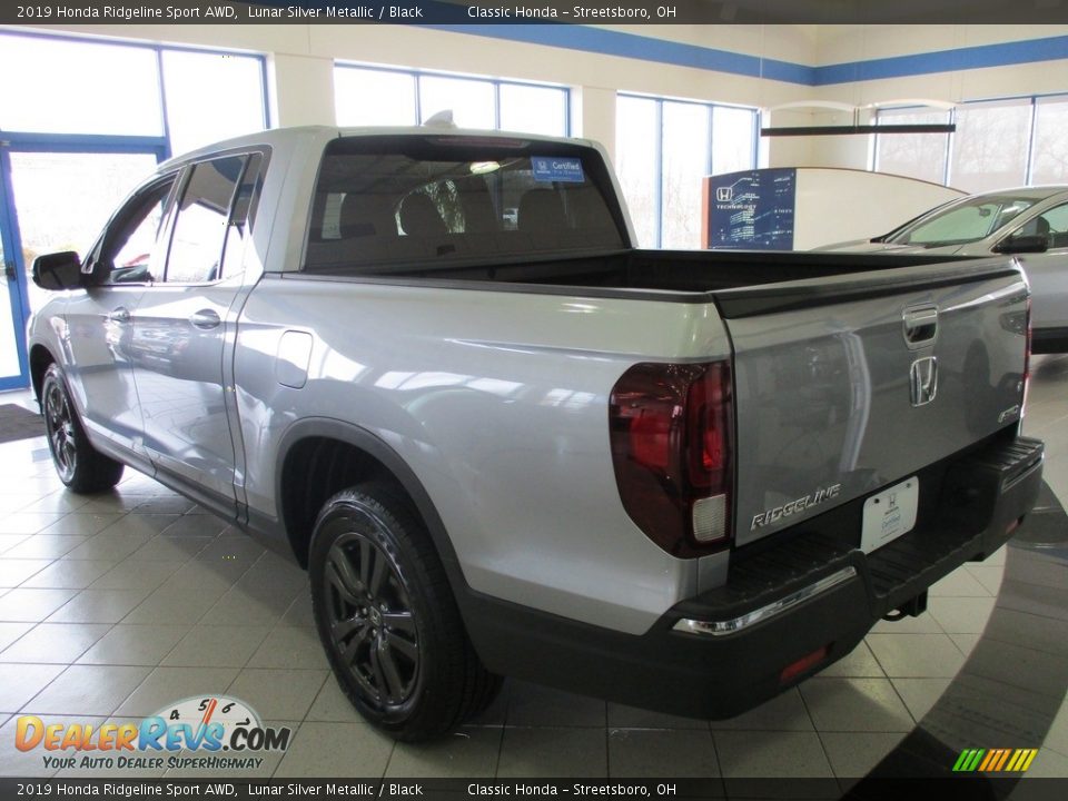 2019 Honda Ridgeline Sport AWD Lunar Silver Metallic / Black Photo #9
