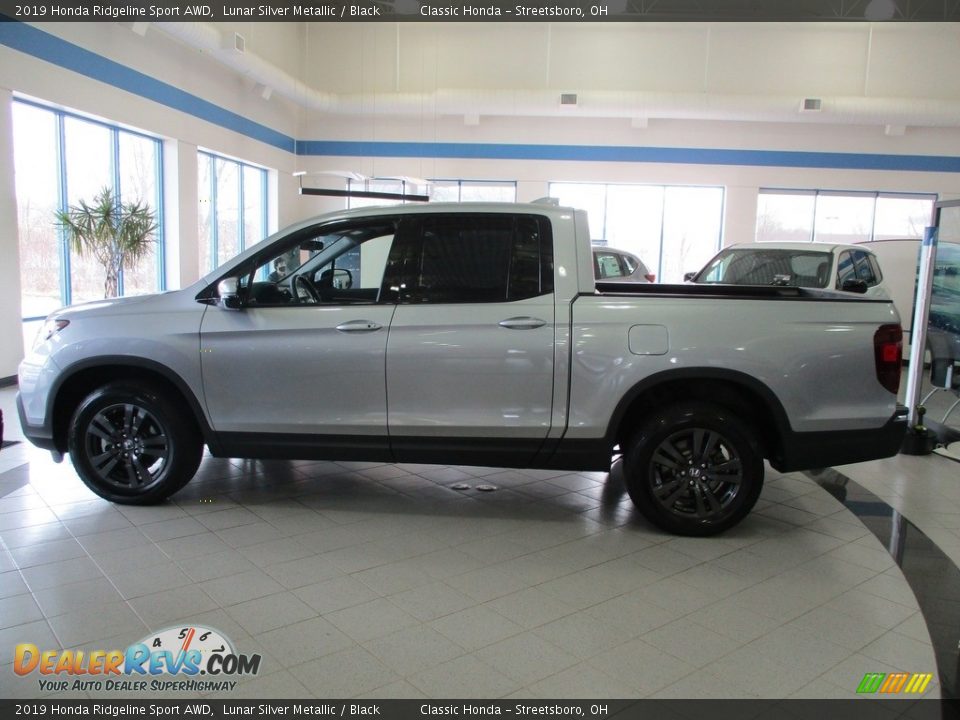 2019 Honda Ridgeline Sport AWD Lunar Silver Metallic / Black Photo #10