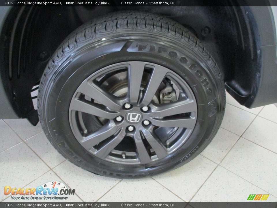 2019 Honda Ridgeline Sport AWD Lunar Silver Metallic / Black Photo #11