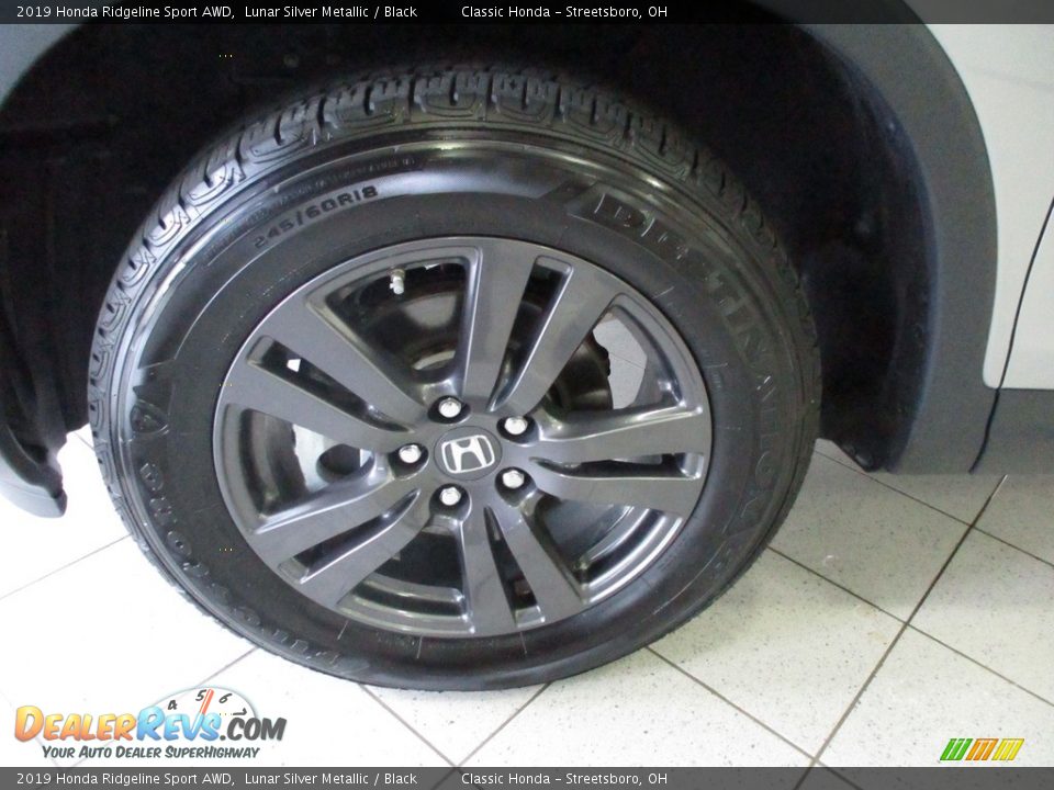 2019 Honda Ridgeline Sport AWD Lunar Silver Metallic / Black Photo #12