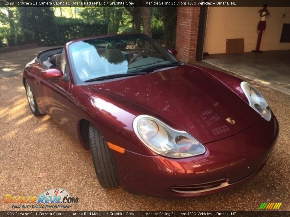 1999 Porsche 911 Carrera Cabriolet Arena Red Metallic / Graphite Grey Photo #6