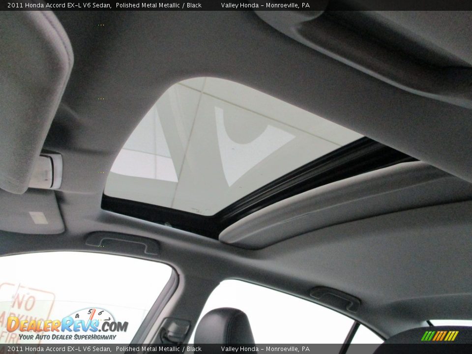 2011 Honda Accord EX-L V6 Sedan Polished Metal Metallic / Black Photo #11