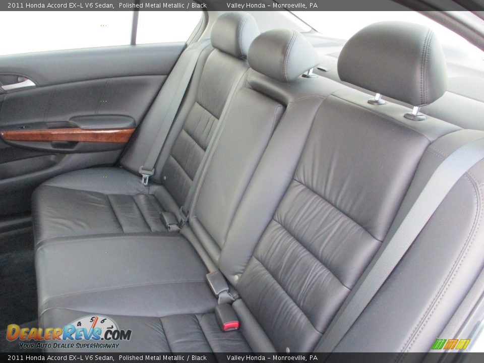 2011 Honda Accord EX-L V6 Sedan Polished Metal Metallic / Black Photo #13
