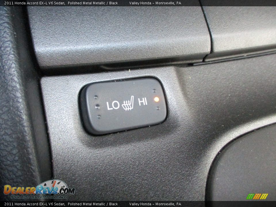 2011 Honda Accord EX-L V6 Sedan Polished Metal Metallic / Black Photo #17