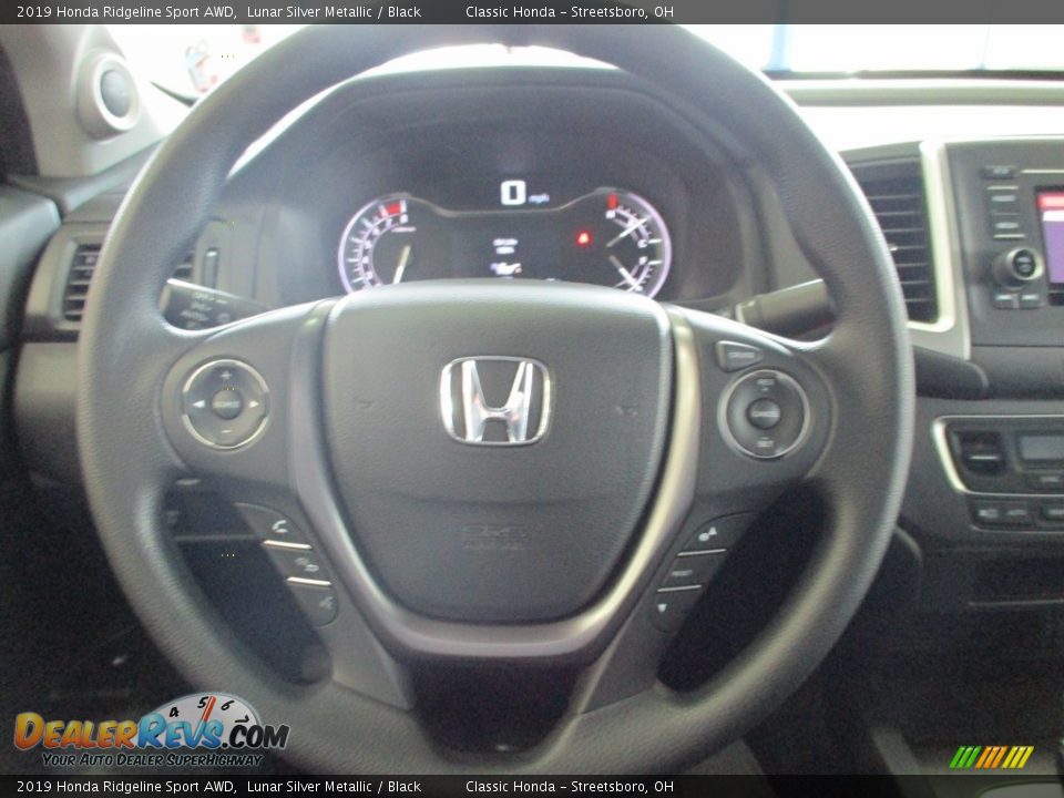 2019 Honda Ridgeline Sport AWD Lunar Silver Metallic / Black Photo #33
