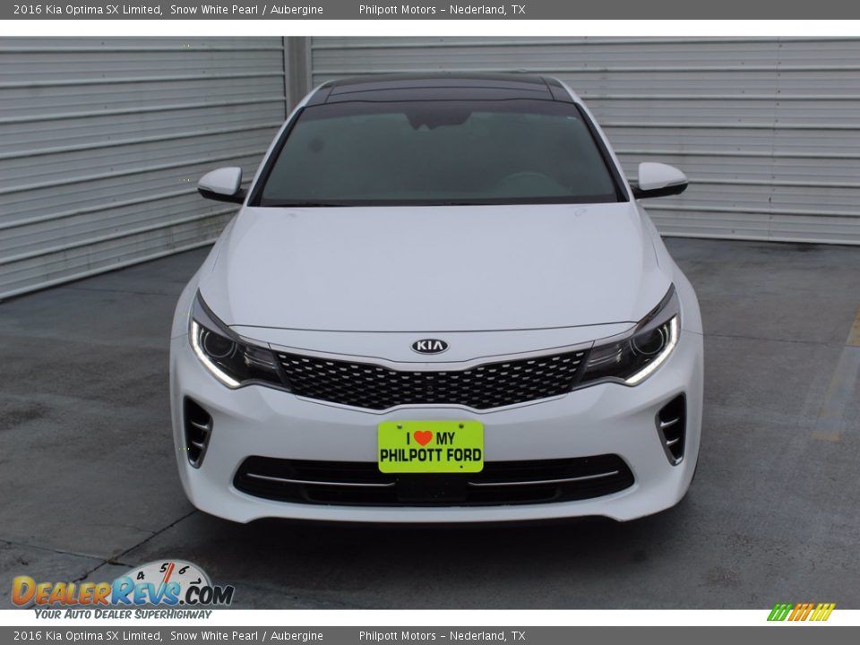 2016 Kia Optima SX Limited Snow White Pearl / Aubergine Photo #3