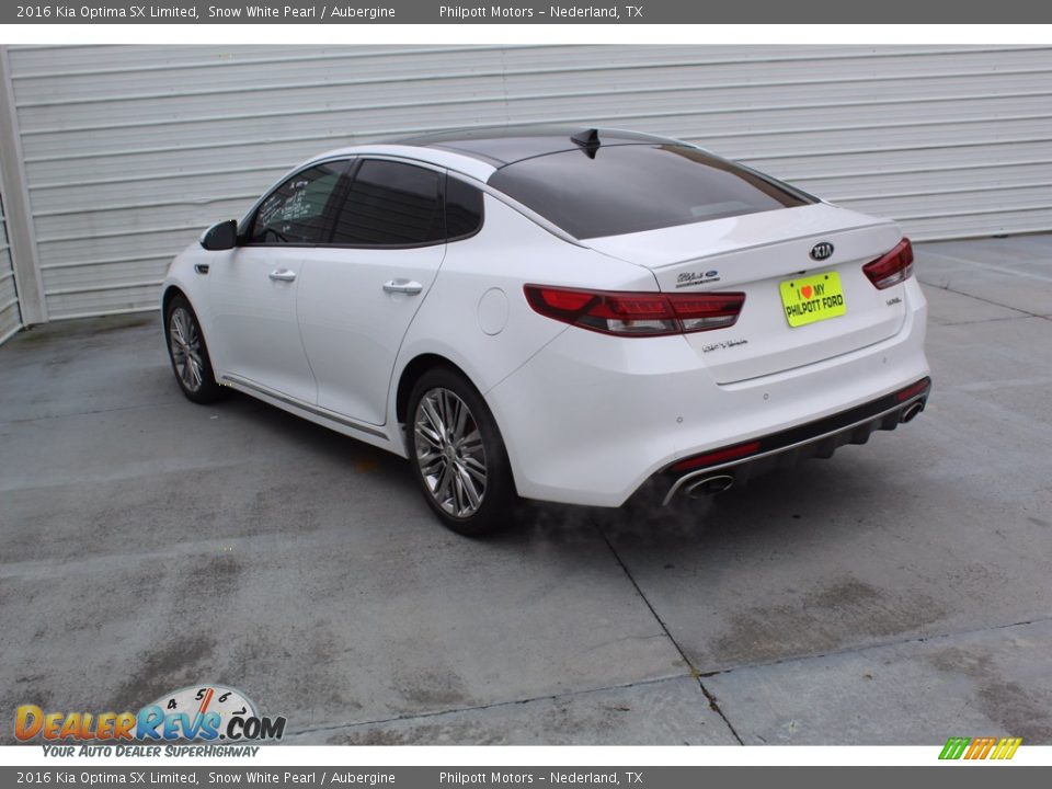 2016 Kia Optima SX Limited Snow White Pearl / Aubergine Photo #7