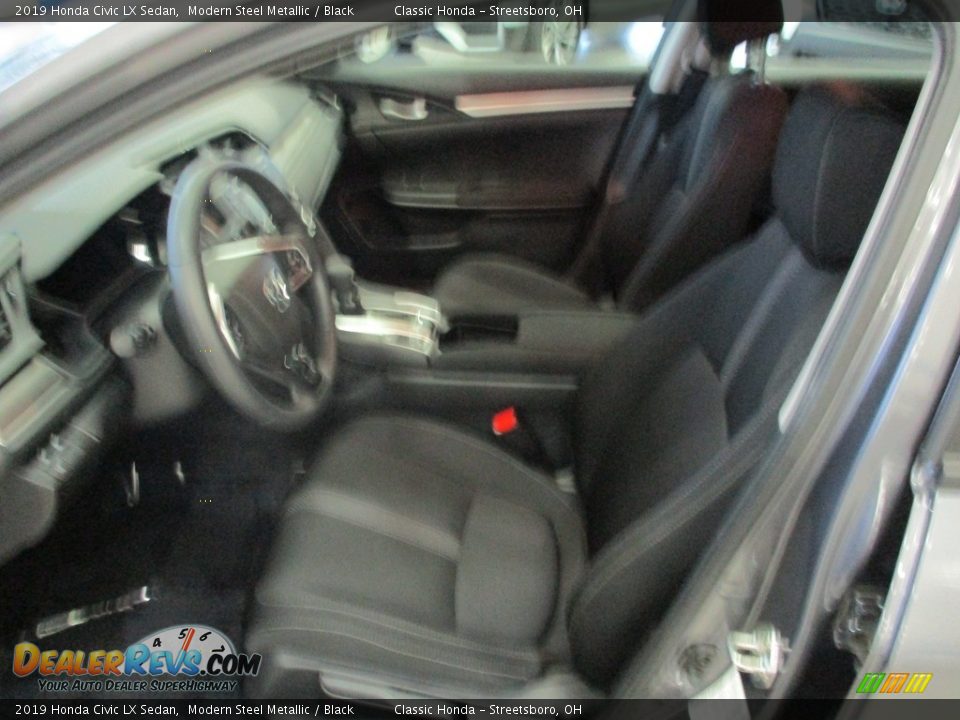 2019 Honda Civic LX Sedan Modern Steel Metallic / Black Photo #27