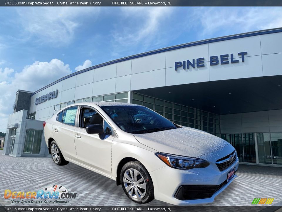 2021 Subaru Impreza Sedan Crystal White Pearl / Ivory Photo #1