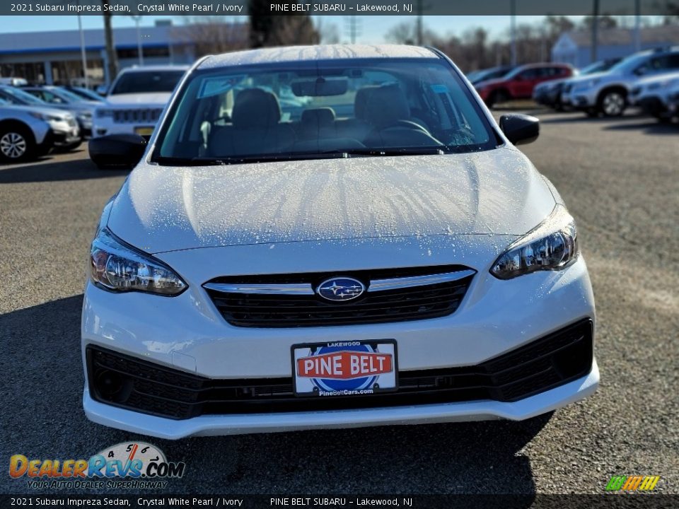 2021 Subaru Impreza Sedan Crystal White Pearl / Ivory Photo #3