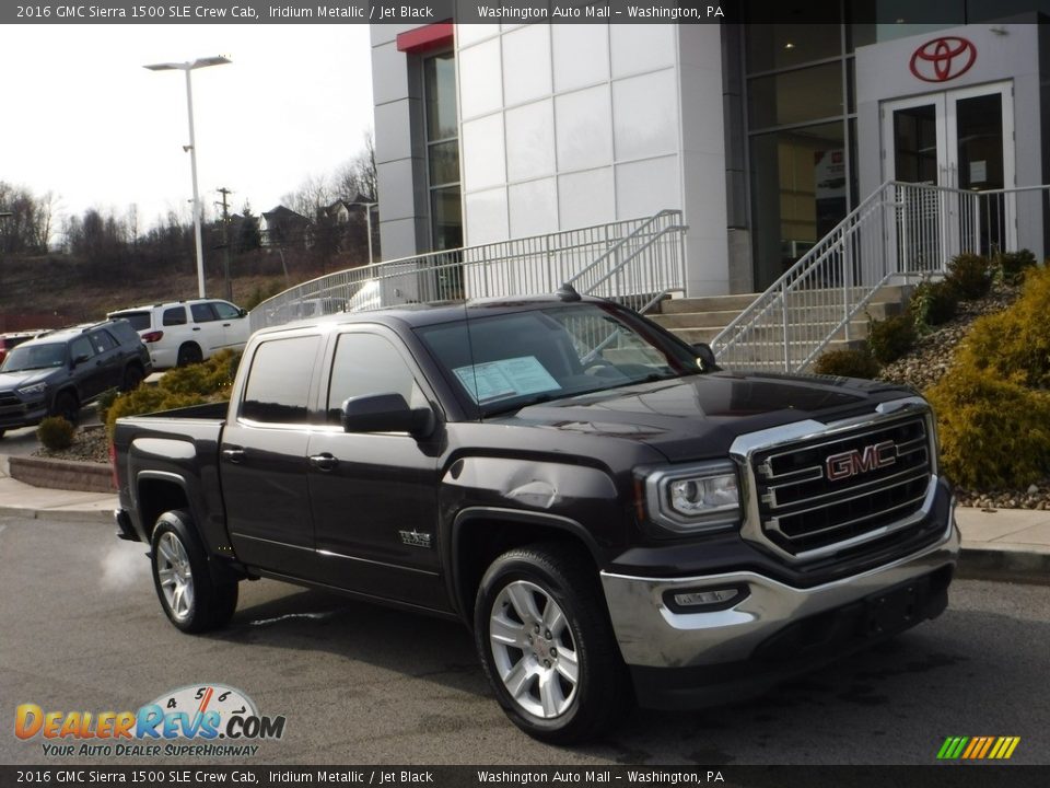 2016 GMC Sierra 1500 SLE Crew Cab Iridium Metallic / Jet Black Photo #1