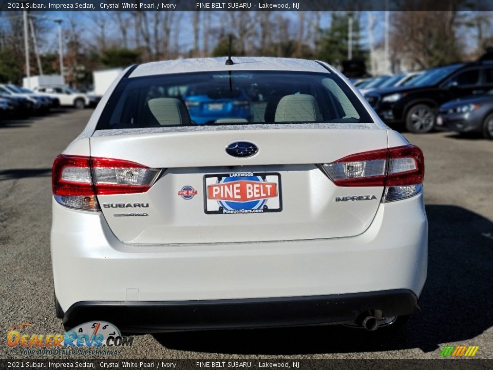 2021 Subaru Impreza Sedan Crystal White Pearl / Ivory Photo #7