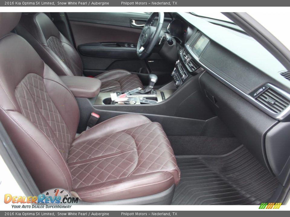 Aubergine Interior - 2016 Kia Optima SX Limited Photo #27